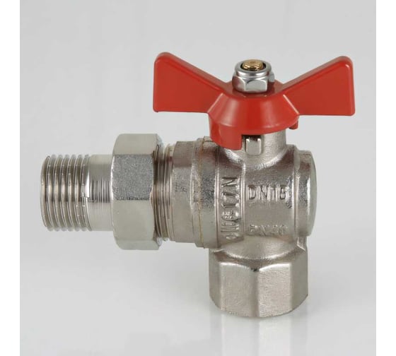 Шаровой угловой кран с полусгоном 1/2 вн.-нар Valtec BASE VT.228.N.04
