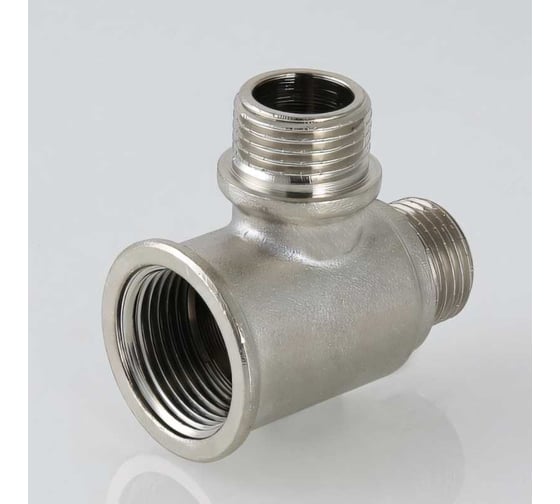 Тройник с двумя переходами на нар. р. 3/4х1/2х1/2 вн.-нар.-нар. Valtec VTr.133.RN.050404