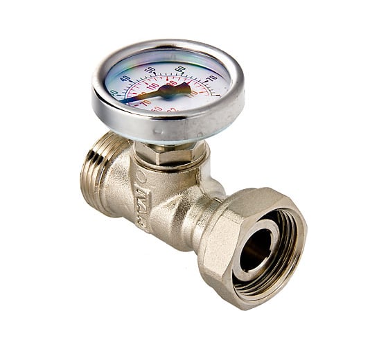 Тройник с термометром Евроконус Valtec VT.4615.0.0