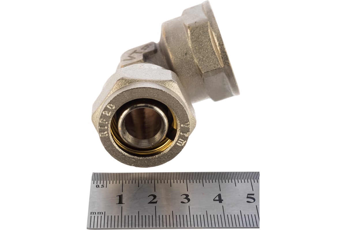 Обжимной угольник с переходом на вн. р. 20х3/4 Valtec VTm.352.N.002005 ...