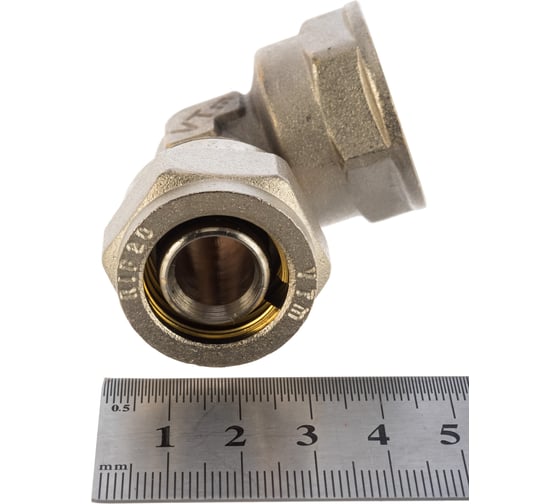 Обжимной угольник с переходом на вн. р. 20х3/4 Valtec VTm.352.N.002005