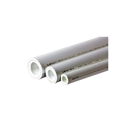 Труба Valtec PP-ALUX, арм. алюминием, PN 25, 63 MM белый (4м) VTp.700.AL25.63