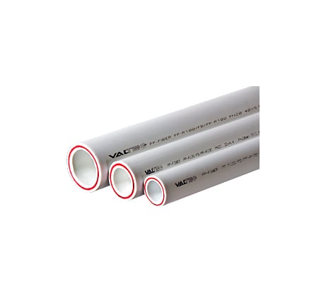 Труба Valtec PP-FIBER арм. стекл., PN 20, 40 MM белый (4м) VTp.700.FB20.40