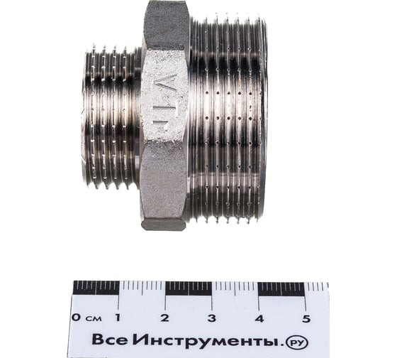 Переходной ниппель 1-1/2х1 нар.-нар. Valtec VTr.580.N.0806
