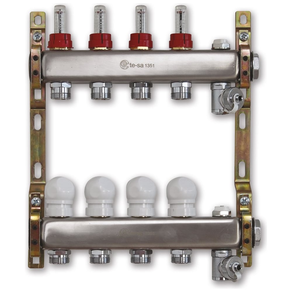 Коллектор для теплого пола в сборе 7 контуров валтек 589