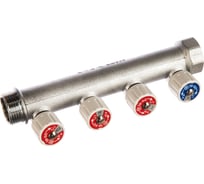 Сантехнический коллектор 1"х3/4"х4 TE-SA 203TG50-065-04