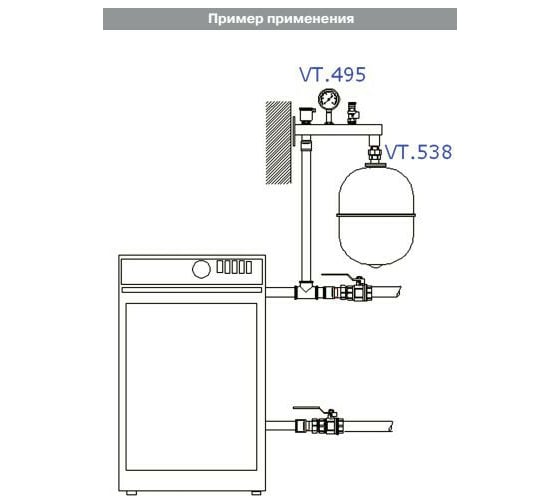 Группа безопасности расширительного бака Valtec VT.495.0.0