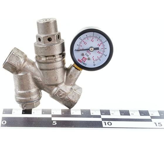 Редуктор давления с фильтром и манометром (2-5 бар; 1/2") Valtec VT.082.N.04