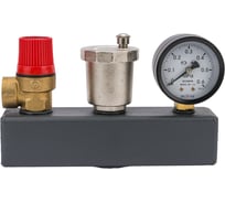 Группа безопасности RISPA STANDART(цвет красный/антик/графит) 3/4" 1.5 бара RTA-0105