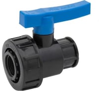 Шаровой компрессионный кран Политэк вр/вр 1 1/2" х 1 1/2" тпк-аква 551112112