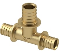 Аксиальный переходной тройник RTP латунь, 32x32x20, желтый 40328