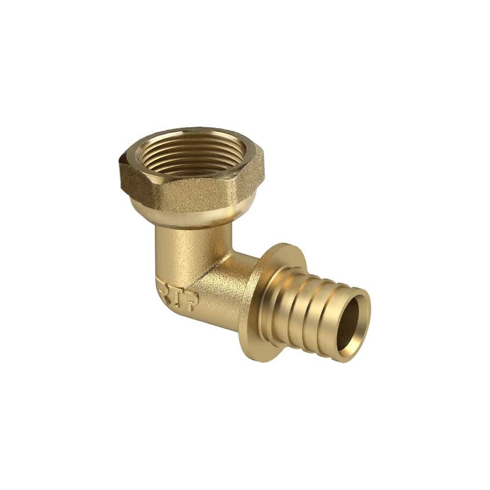 Аксиальный угольник с накидной гайкой RTP латунь, 25x1\", желтый 34858 ...