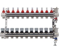 Коллекторная группа PROFACTOR латунь, с расходомерами, в сборе, 1х11 выходов 3/4 ЕК PF MB 802.11 26954072