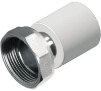 Муфта с накидной гайкой Политэк 20x1/2" pprc (белые) 9888202012