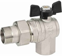 Шаровый угловой кран с полусгоном Bugatti NEW JERSEY 900 3/4" в/н бант артикул 9940002 ИС.081020