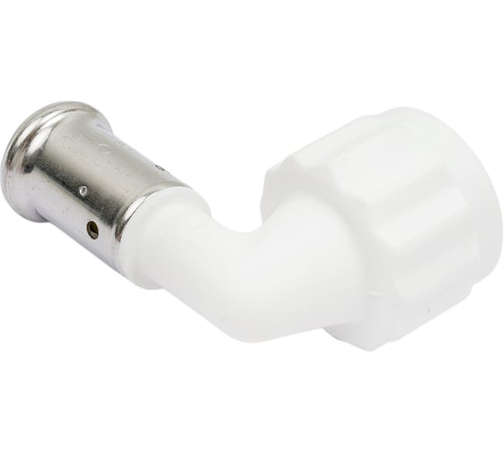 Угольник HENCO 90, ВР, ПВДФ, пресс, белый, 16x1/2" 6PKW-1604