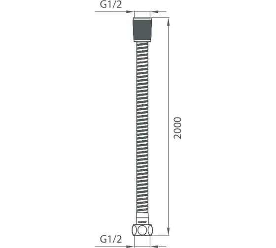 Шланг для душа Milardo EPDM 2,0 м, 220 220S200M19