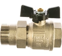 Кран Американка Н/В Ду-32 /1-1/4" бабочка черная Bugatti NEW JERSEY 9220007