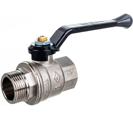 Шаровый кран Н/В Ду-25 /1" ручка черная Bugatti OREGON 03050074