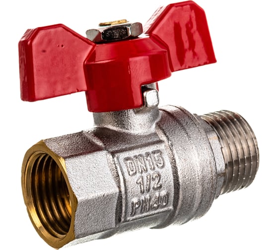 Шаровый усиленный кран 1/2" в/н бант Smart MP-У ИС.080154