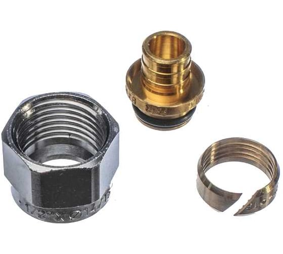 Концовка для пластиковых труб FAR 16х2,2 евроконус 1/2" FC 6075 58845