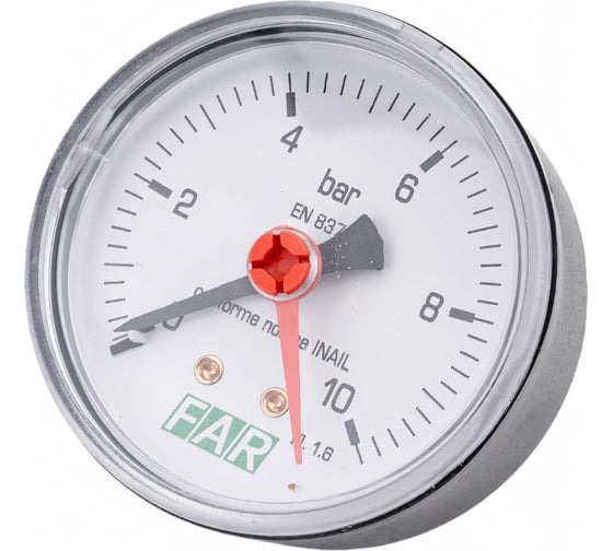 Редуктор хром FAR 3/4" НР-НР, с манометром FA 2815 34