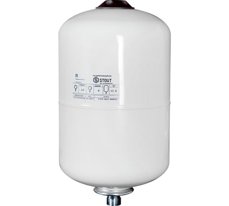 Расширительный бак STOUT для гвс, 12 л., вертикальный, белый Stw-0015-000012 RG00923CILSC8N