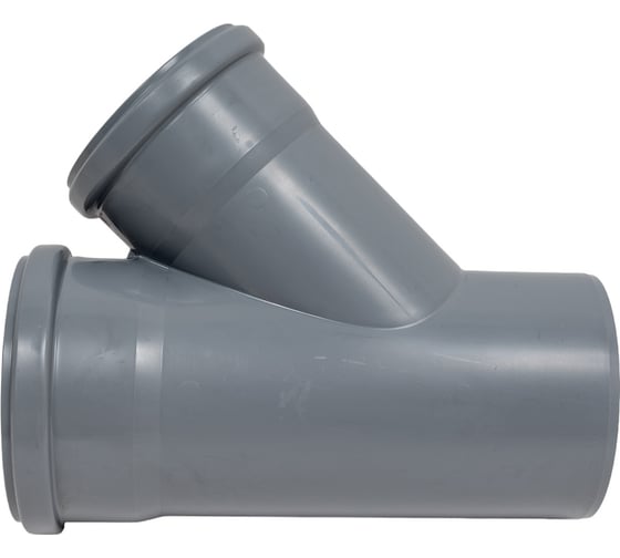 Тройник RTP вк пп 125/110x45, серый 36302