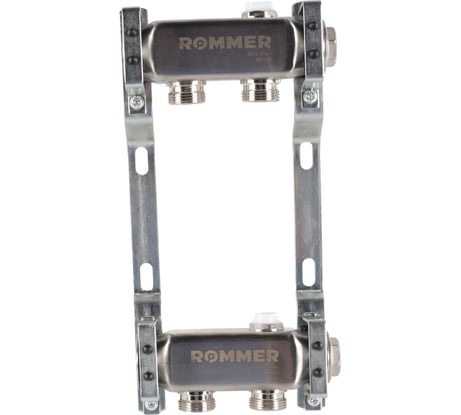 Коллектор из нержавеющей стали ROMMER для радиаторной разводки, 2 выхода Rms-4401-000002 RG0091LAN1981A