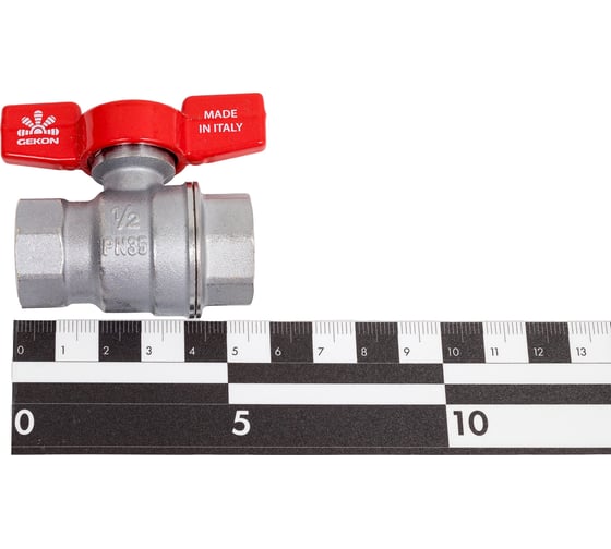 Шаровой кран GEKON с вн./вн. резьбой 1/2", ручка-бабочка GK 551 12