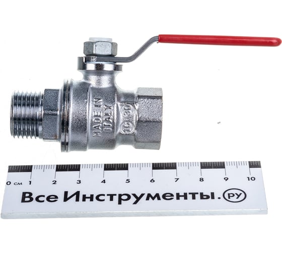 Шаровой кран GEKON с вн./нар. резьбой 1/2", ручка-рычаг GK 554L 12