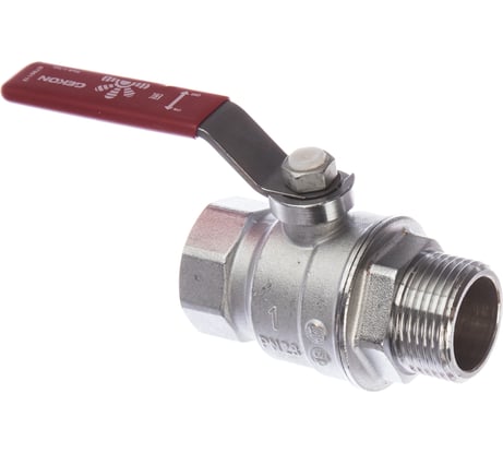 Шаровой кран GEKON с вн./нар. резьбой 1", ручка-рычаг GK 554L 1