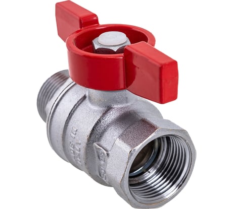 Шаровой кран GEKON с вн./нар. резьбой 3/4", ручка-бабочка GK 554 34