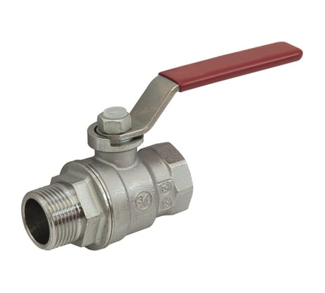 Шаровой кран GEKON с вн./нар. резьбой 3/4", ручка-рычаг GK 554L 34