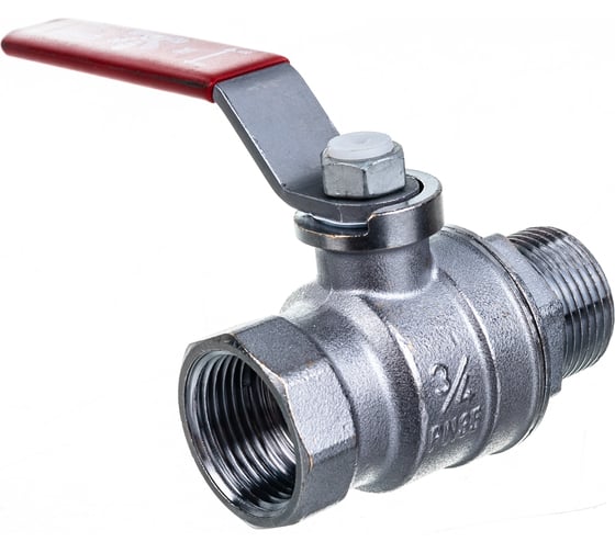 Шаровой кран GEKON с вн./нар. резьбой 3/4", ручка-рычаг GK 554L 34