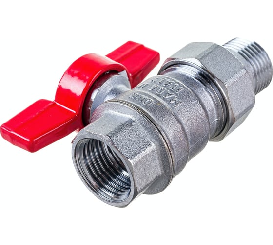 Шаровой кран GEKON ручка-бабочка, 1/2" вн-американка GK 559 12