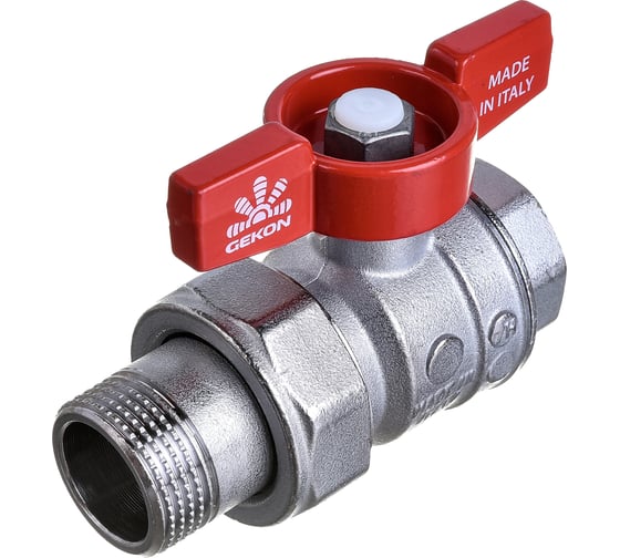 Шаровой кран GEKON ручка-бабочка, 3/4" вн-американка GK 559 34