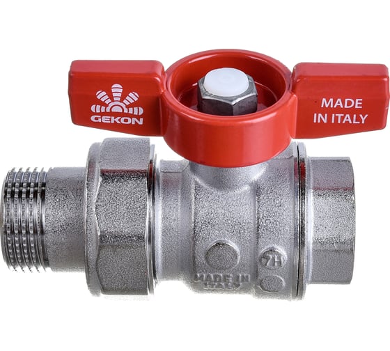 Шаровой кран GEKON ручка-бабочка, 3/4" вн-американка GK 559 34