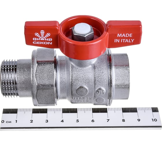 Шаровой кран GEKON ручка-бабочка, 3/4" вн-американка GK 559 34