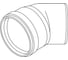 Отвод REHAU d110x45 123444 2