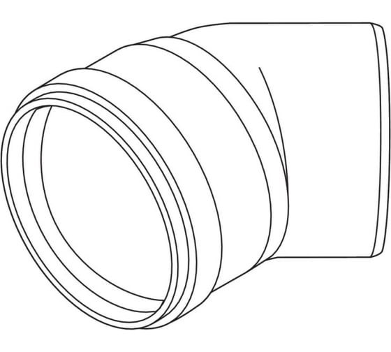 Отвод REHAU d50x45 121114