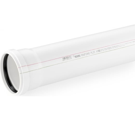 Труба REHAU d50/2000мм с раструбом 120154