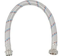 Гибка подводка для воды ELKA гигант, сталь, 80 см, 1", гайка-штуцер 772568