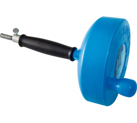 Вертушка для удаления засоров в трубах (до Ф 50 мм, длиной до 3 метров, нейлоновый барабан) КРОКОЧИСТ 51726-6-3