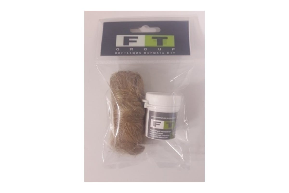 Набор сантехнический AQUAFLEX лен 20 г +паста 27 г, для воды 770104 ...