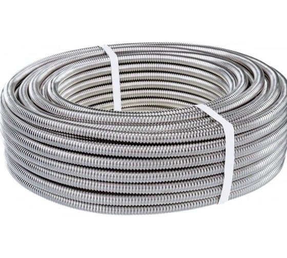 Труба гофрированная AQUAFLEX из нержавеющей стали d25, 5м (отожженная) 773390