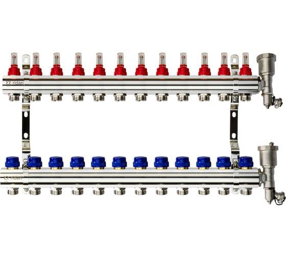 Коллектор+кронштейн+торцевая секция Ридан FHF-12RF set 088U0732R
