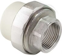 Муфта комбинированная разъемная (американка) ppr elite RTP внутренняя резьба 25x3/4, серый, 33598