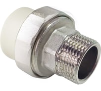 Муфта комбинированная разъемная (американка) ppr elite RTP наружная резьба 25x3/4, серый, 33601