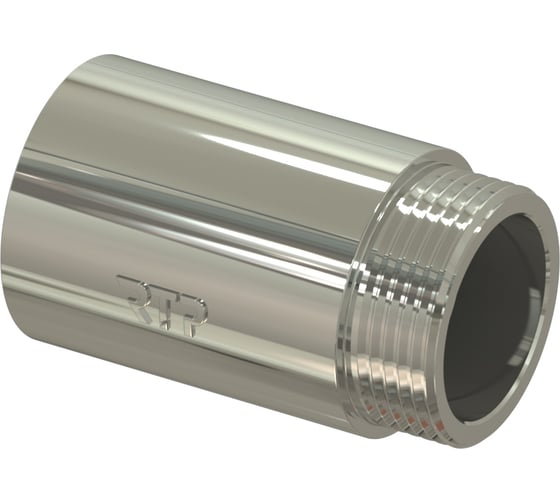 Удлинитель RTP латунь 25x1/2"l 50, индивидуальная упаковка, хромированный, 34959 1